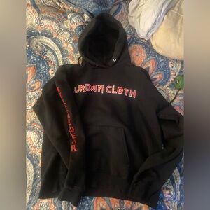 Urban cloth hoodie black mens med